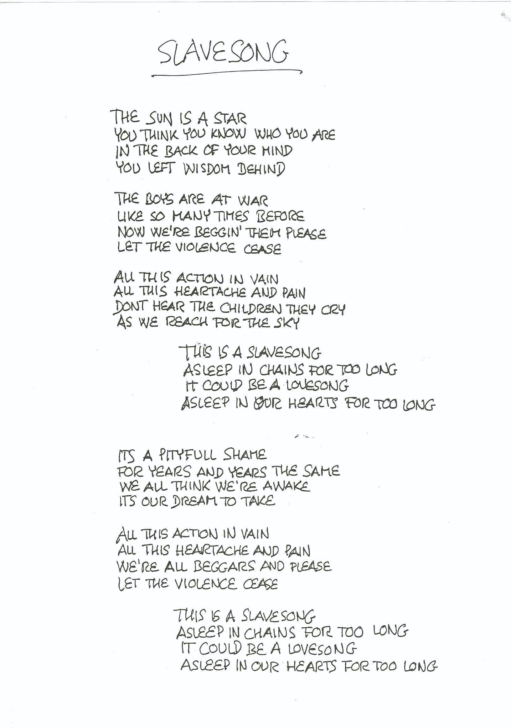 SLAVESONG